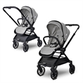 Cochecito de bebé REYA 3in1 con asa reversible GREY